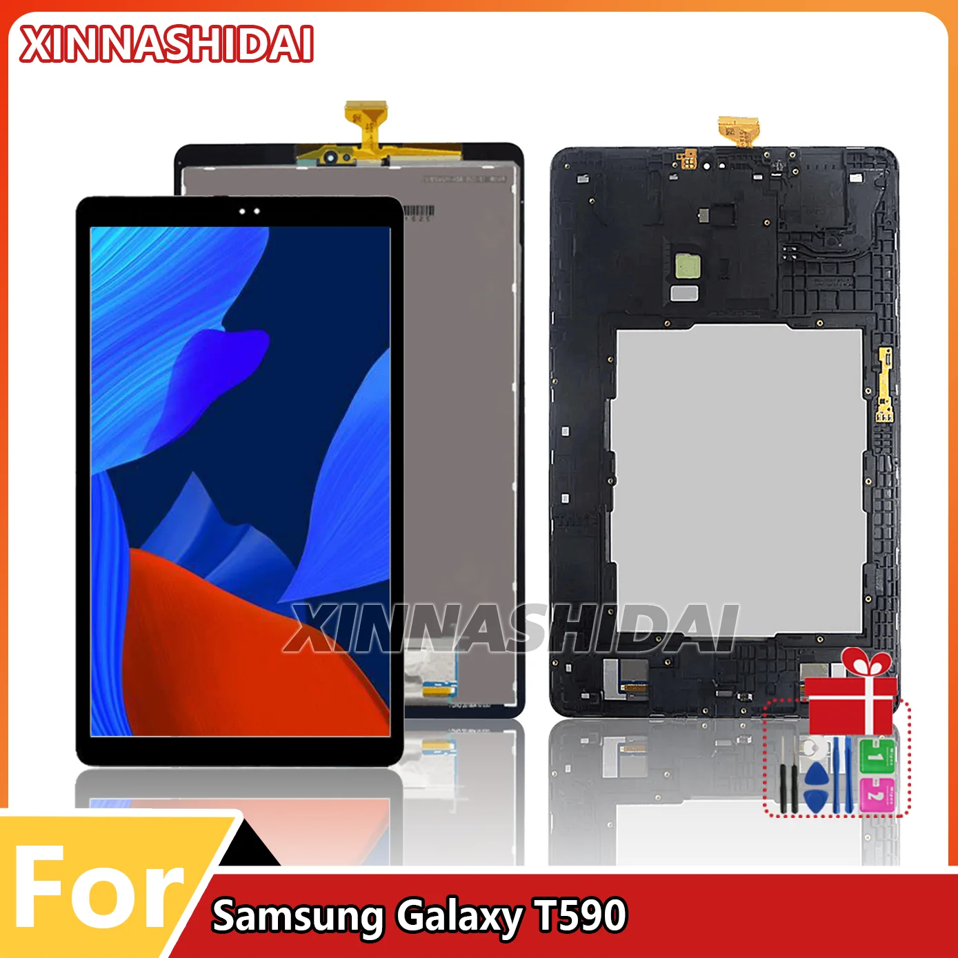 New For Samsung Galaxy Tab A2 T590 T595 SM-T590 SM-T595 LCD Display Panel Screen Monitor Touch Screen Assembly With Frame