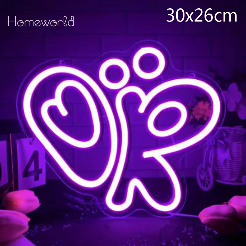 Olivia OK Neon Signs USB Powered LED Neon Lights Wall Decor For Children Bedroom Bar Living Room School Shop Party Decoration