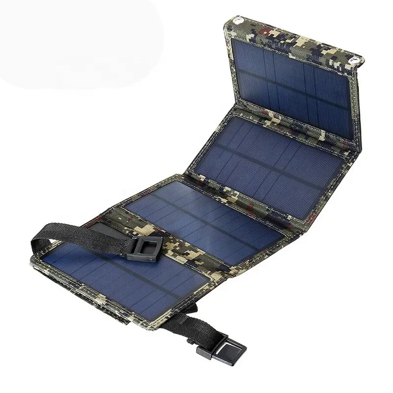 

Portable Waterproof Foldable Solar Panel Monocrystalline Silicon Folding Solar Phone Charger for Cellphone Mini Solar Panel 20W