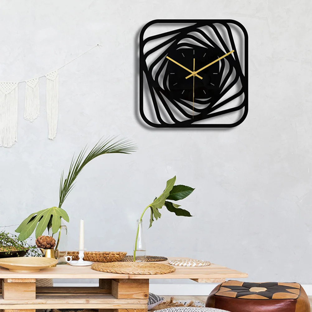 

Acrylic Wall Clock Simple Hanging Design Bedroom Living Room Decorative Three-Dimensional Household Clock Long Lasting