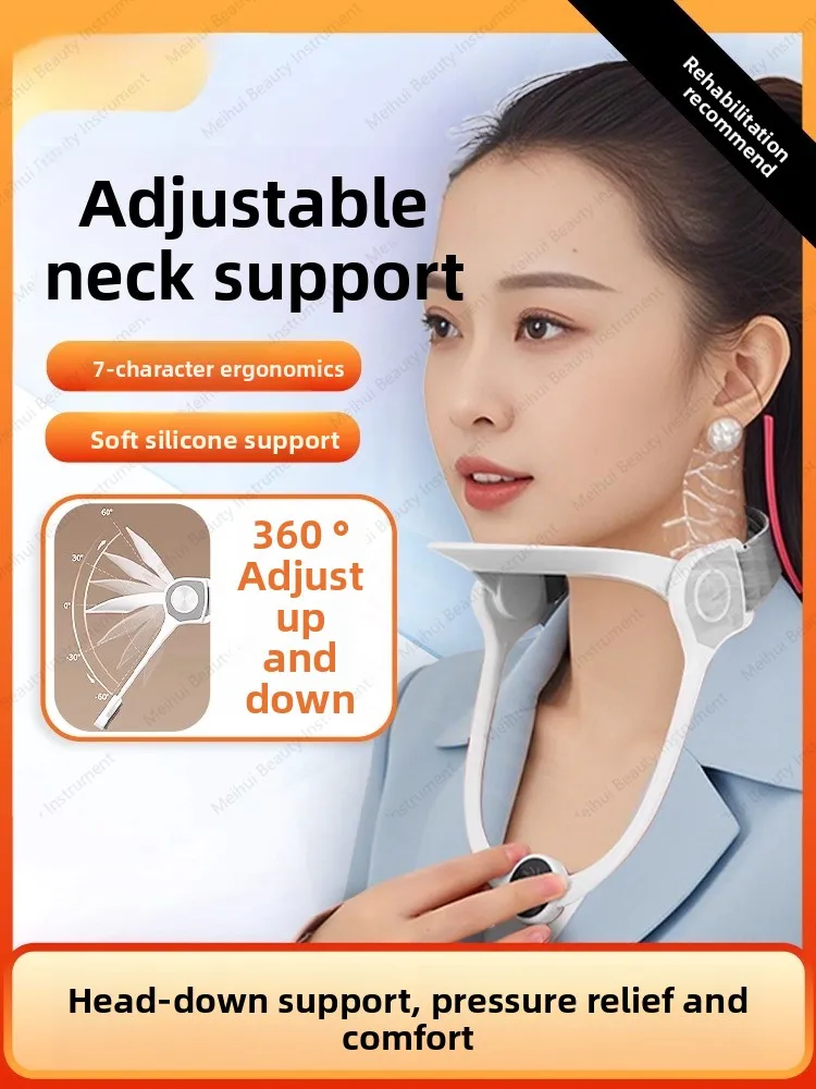 

Регулируемый шейный бандаж, щиток для шеи для предотвращения защиты шеи, поддерживает летнюю защиту от лука, коррекцию наклона вперед от артефактов