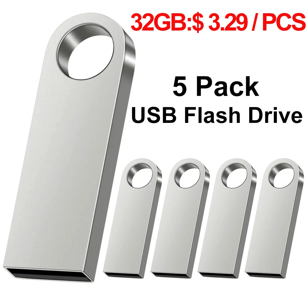 5 PCS  32 GB USB FLASH DRIVE  Factory Direct Sales Business Gifts Pen Drive USB 2.0 Flash disk 32g 10MB/S  High Speed USB