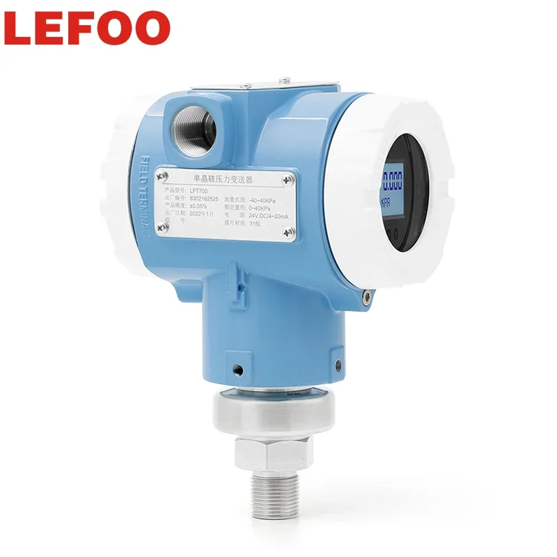 HOT PopularLEFOO Monocrystalline Silicon Sensor Gauge/Absolute Pressure Transmitter With Display With HART375