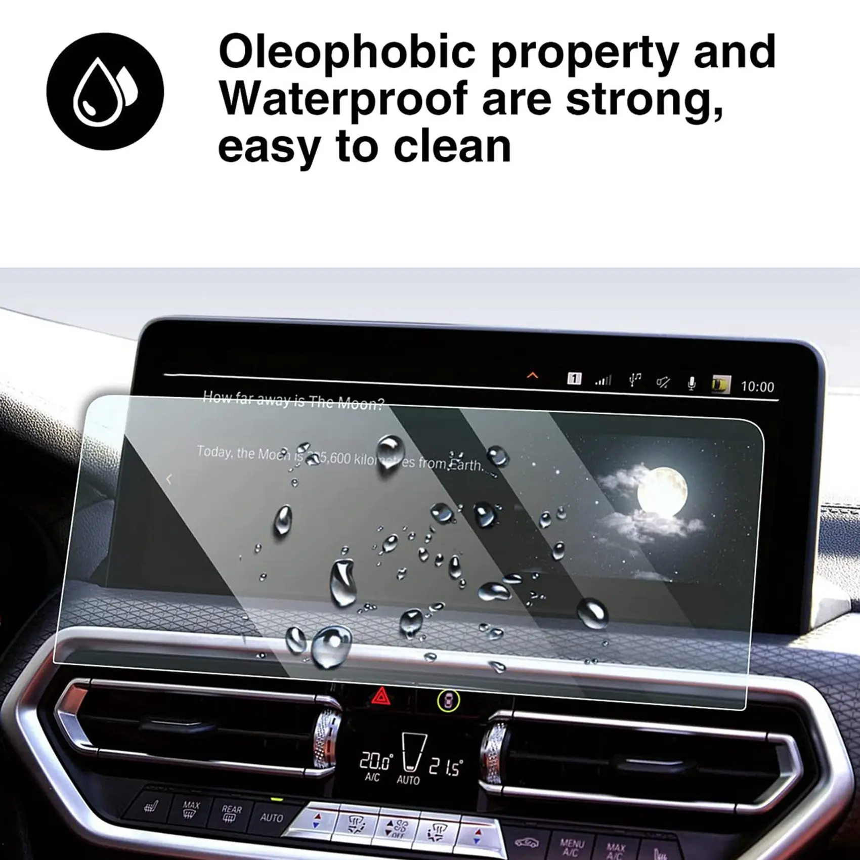 2X For -BMW G05 X3 G02 X4 2022 12.3-Inch Car GPS Navigation Touchscreen Protector Center Display Tempered Glass Film