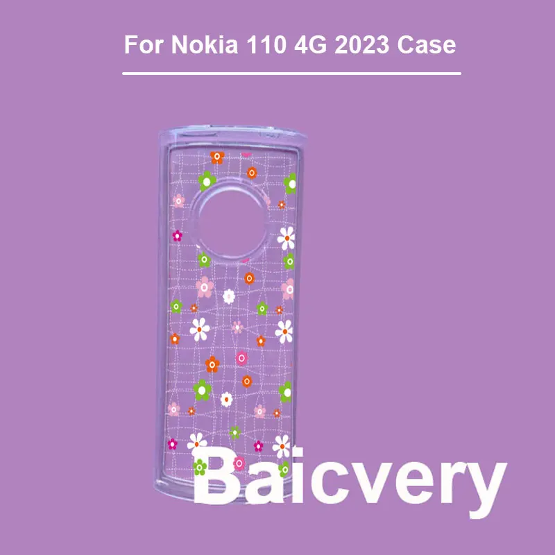 Patterned Cases for Nokia 110 4G 2023 Soft TPU Case Phone Back Cover Phone Funda Case