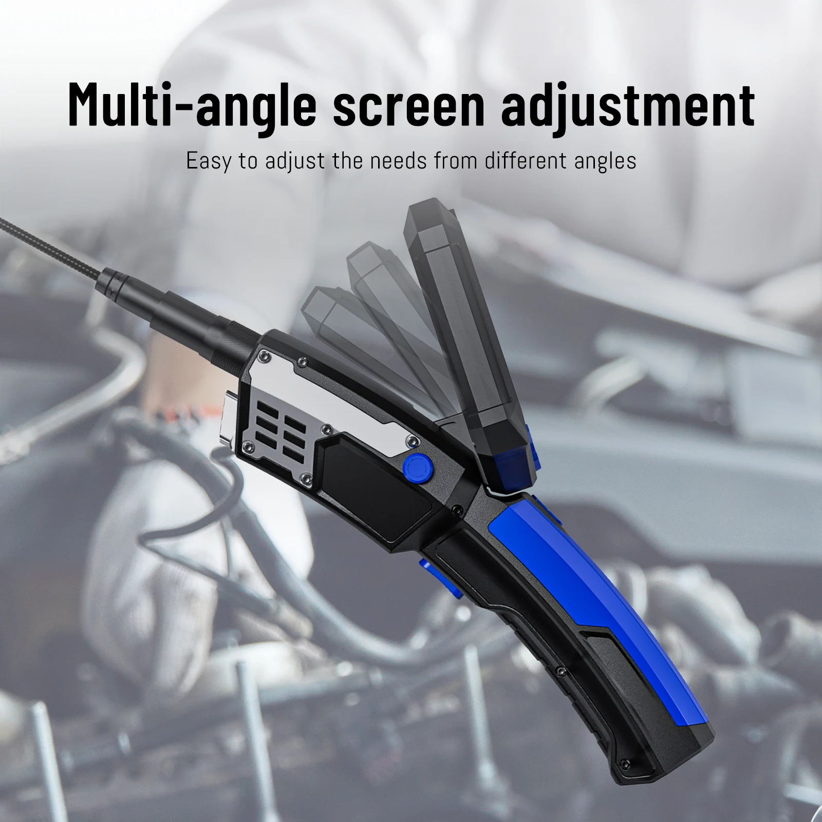 5Inch IPS Screen 2MP 1080P Tris-Lens Side View Industrial Endoscope Camera CMOS Borescope Inspection Otoscope Digital Microscope