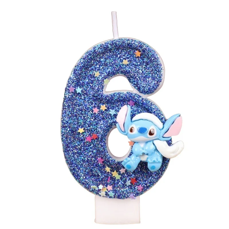 الإبداعية اليدوية غرزة حفلة عيد ميلاد شمعة رقمية كعكة عيد ميلاد الديكور الترتر شمعة رقمية