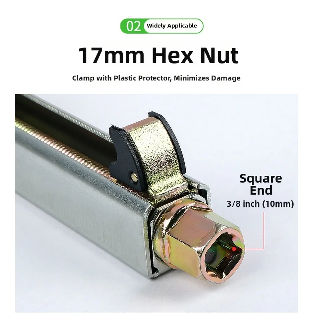 Spring Compressor Motorcycle Shock Tool Motorcycle Suspension Repair 105mm Max Clamping 17mm Hex Nut 3 8-inch Square Drive