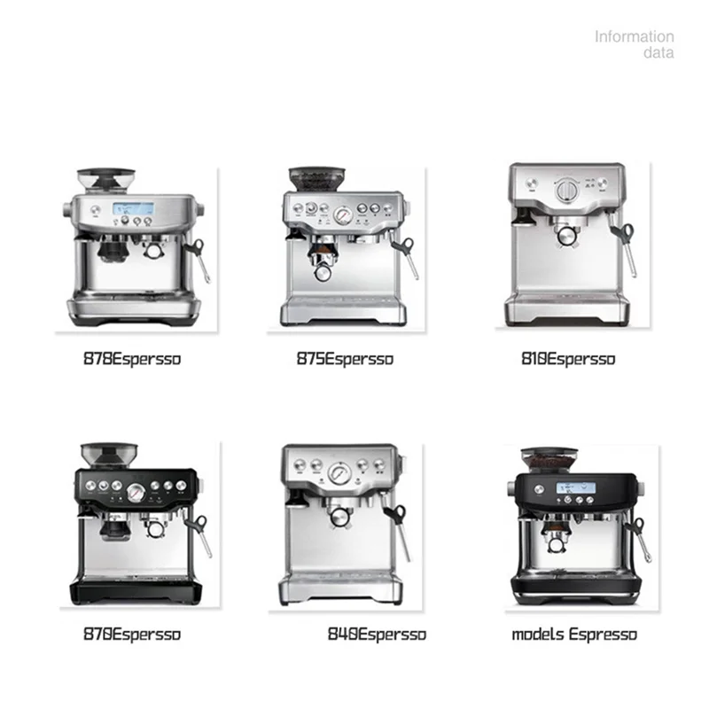 ABZA-コーヒーパウダーリング Breville 8 シリーズエスプレッソマシン用コーヒーハンドルアンチフライパウダーリング