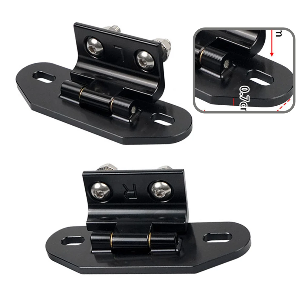 

2pcs Rear Door Hinges for Chevrolet For Camaro 1982 1992 for Pontiac For Firebird 1982 1992 Black Aluminum Alloy Kit