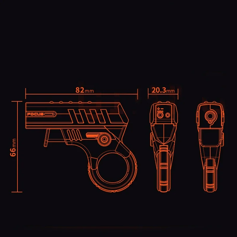 1PC Outdoor EDC F137 Mechanical Torch Gun Type Creative Lighter Tool