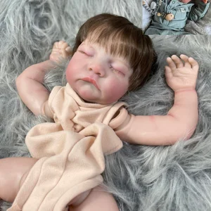 Wiedergeborener Levi schlafende 3D -bemalte Hautpuppe, verwurzelte Wimpern, ermäßigte Puppenteile, Schimmelpilze, 19 12 Hauptverkaufspuppe, die wirklich aussieht - №6