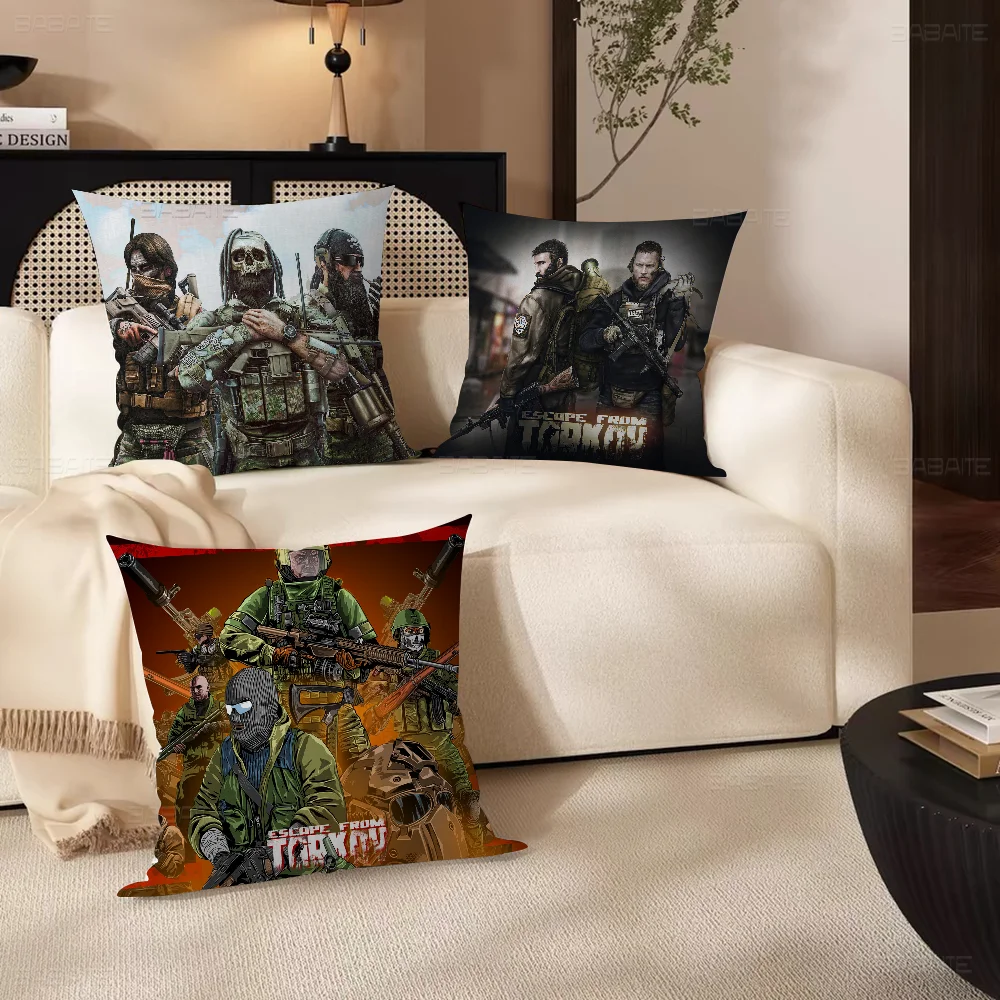 Escape From Tarkov Pillowcase Toon Gift Cushion Cover Bedroom Home Sofa Chair Seat Decor Pillow Case