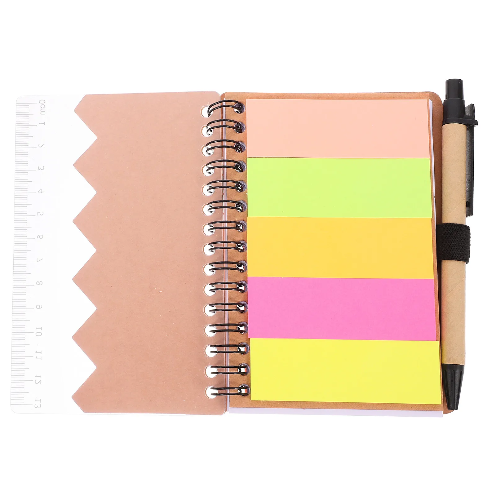 

1Set Spiral Notebook A5 Thick Paper Leakproof Minimalist Design for Students Teachers Office Workers Note Taking Planning Pocket