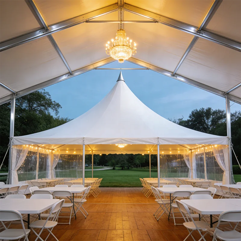Custom Size Pagoda Peak Top Tent Waterproof Outdoor Canopy Shelter for Festival Events Commercial Parties Wedding Banquet