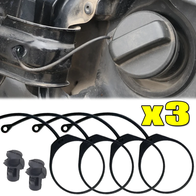 Car Gas Cap Loss Prevention Rope for Audi A1-A8 Q3/Q5/Q7 Gas Cap Lanyard Strap Loss Prevention Rope Car Accessories 1/2/3pcs