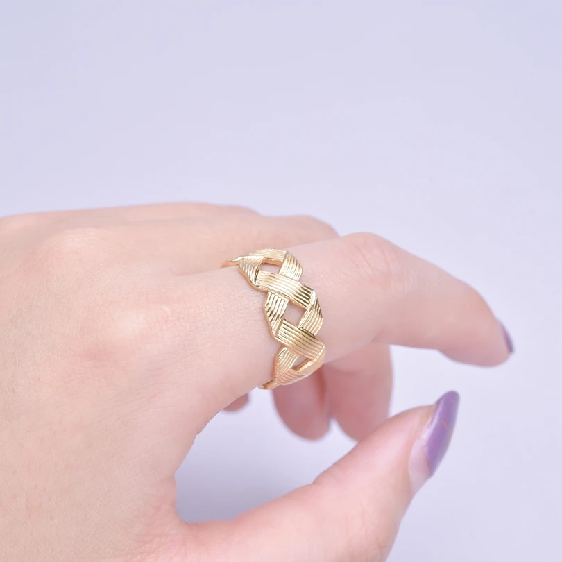 Fashion Gold Plated Stainless Steel Rings 6pcs/lot Flowers Stars Leaf Love Snake Shaped Abstract Rings Women Jewelry Wholesale