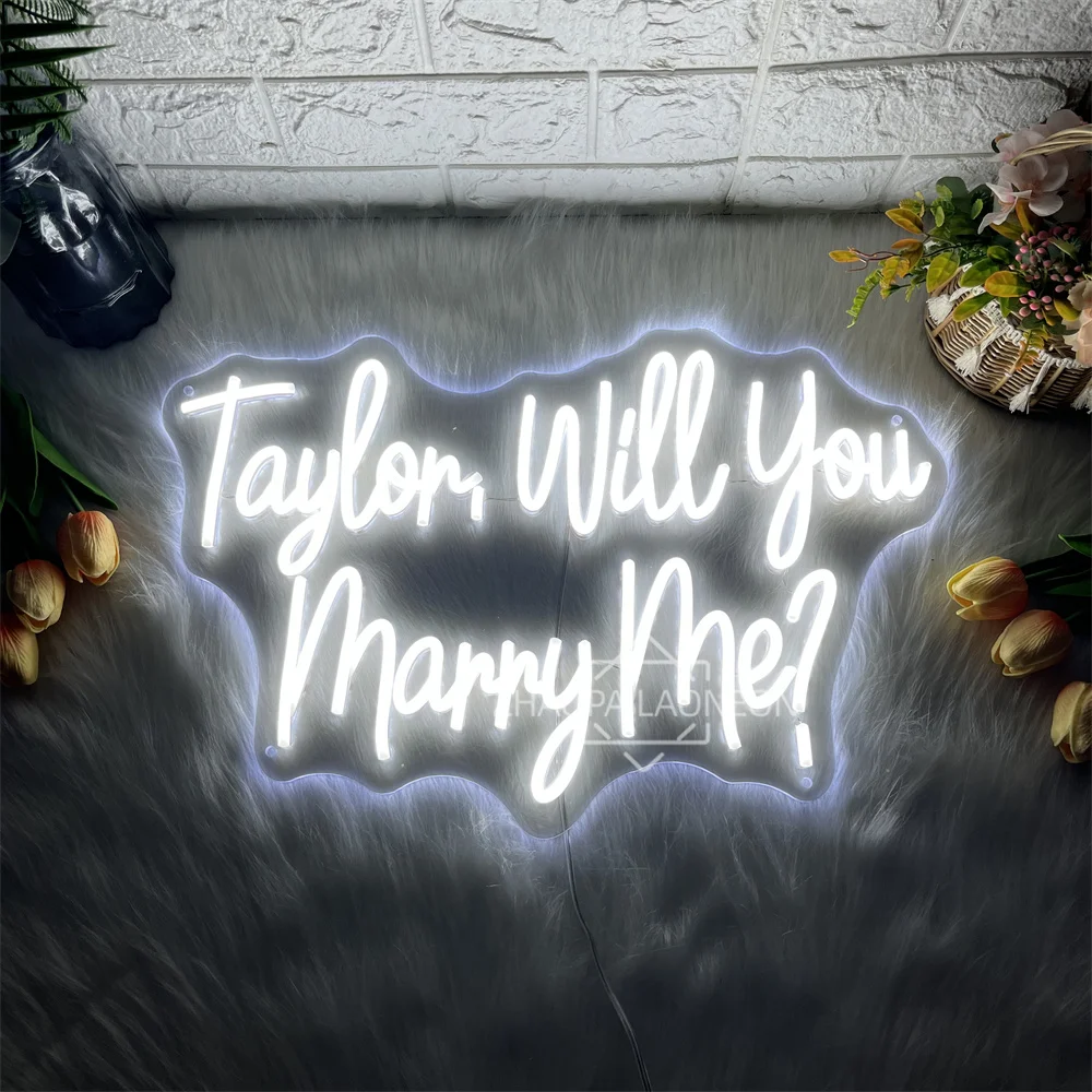 Will You Marry Me Neon Led Sign Custom Wedding Neon Lights Party Room Wall Decor Wedding Bedroom Decoration Neon Lights Signs