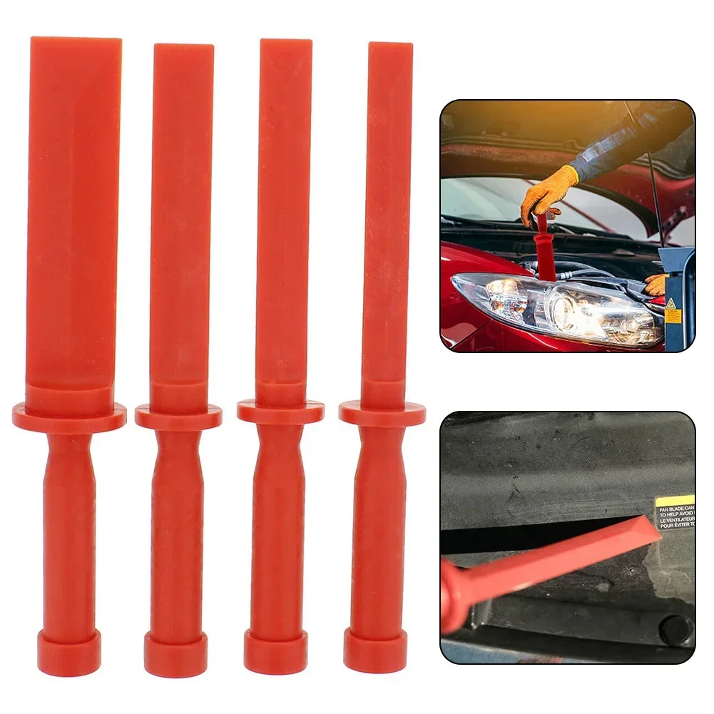 Conjunto de raspador de cinzel de plástico para carro, 4 unidades, removedor de adesivo manual, ferramentas de reparo de lâmina de vidro corporal automático, pé de cabra abs