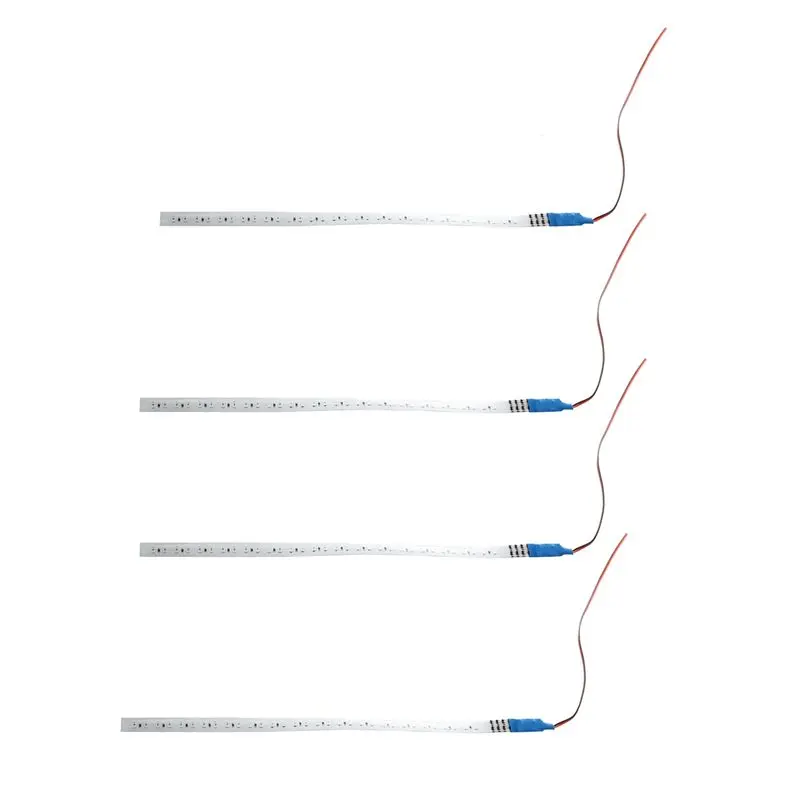 4X Knight Rider 32 LED Running Light Scanner 30 Cm Strip Decoration Blue Car 12V-A08Q