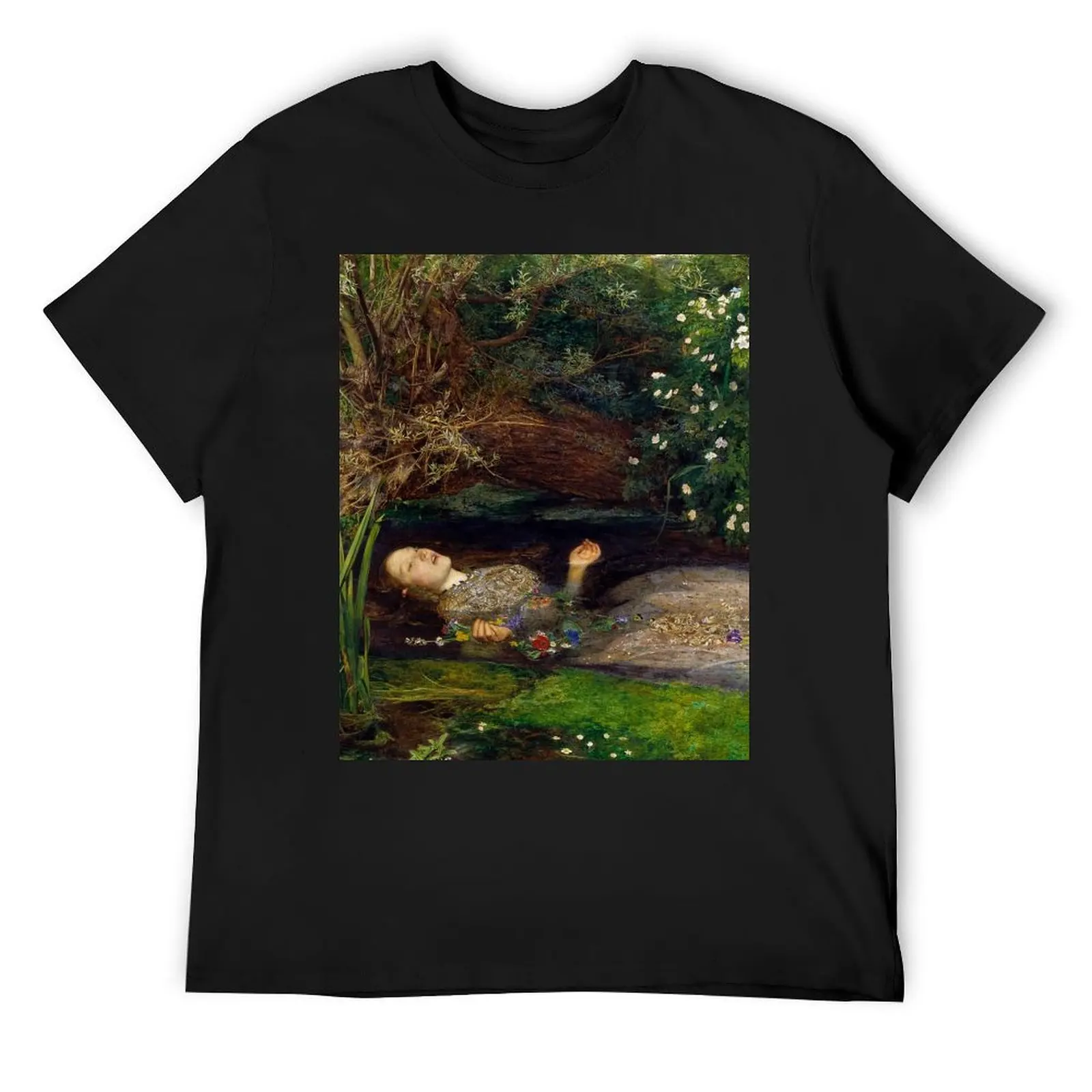 Ophelia - John Everett Millais T-Shirt cotton graphic tees anime tshirt cheap stuff plain t shirts men