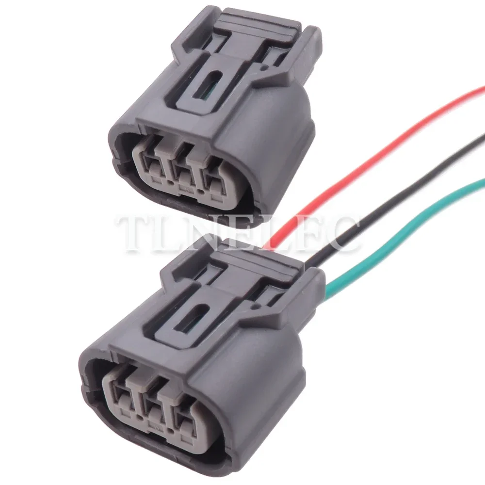 3 Pin Way Automobile Wire Cable Connector With Wires Car Day Running Lights Headlights Sealed Sockets 6189-0968