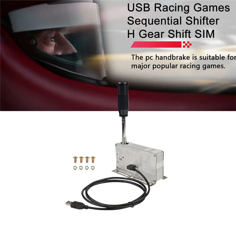 ألعاب سباق USB للكمبيوتر الشخصي محول متسلسل H Gear Shift SIM لـ Logitech G25 G27 G29 G920 G923 Thrustmaster T300RS/GT T500 Parts-N25
