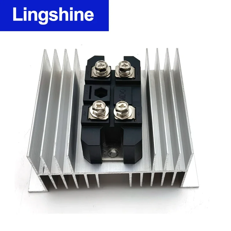 โวลต์ซิลิคอนเดี่ยว 1 เฟสไดโอดโลหะกรณีสะพาน MDQ 100A 150A Amp 1600V เฟส Rectifier สะพานโมดูล