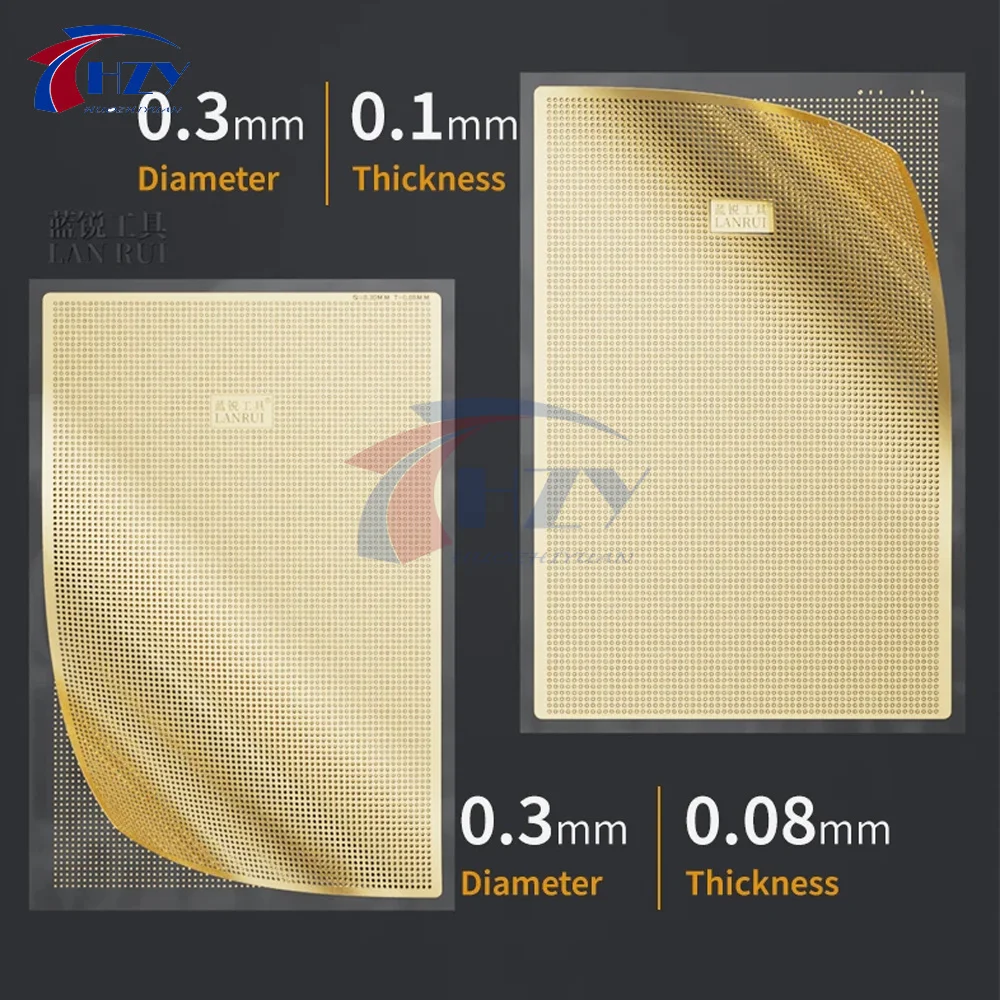 Lanrui C4 Explosion Proof Gasket Copper 0.1mm/ 0.08mm for Phone Mainboard Layer Fitting Anti Deformation PCB Repair Tool