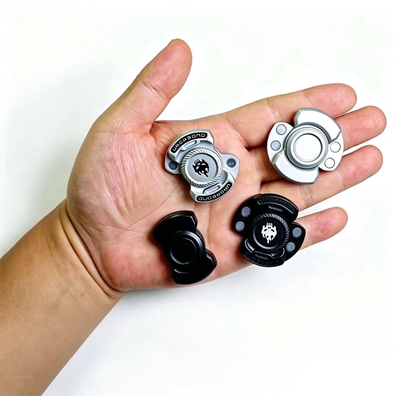 Metal 3 In 1 Fidget Spinner Slider Clicker Relieve Stress Anxiety ADHD Enhances Focus Magnet EDC Cool Gadget Gifts For Adults