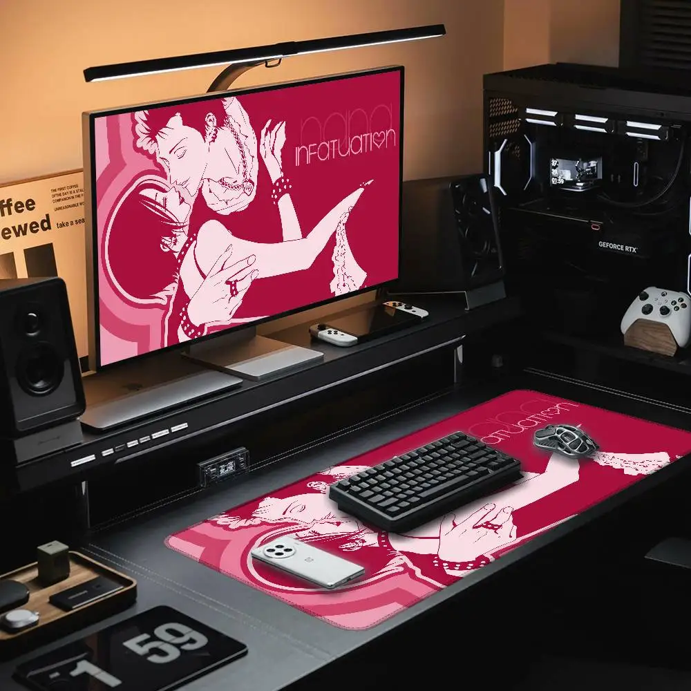 Classic Anime N-NaNa Mouse Pad Rubber Thicken Overlock Gaming Table Mat Office Computer Keyboard Pad PC Mousepad