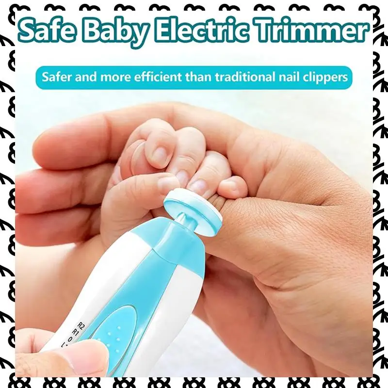 

A07I Manicure Set Baby Nail Trimmer Electric, 6 In 1 Rechargeable Baby Nail Clippers Grooming Kit