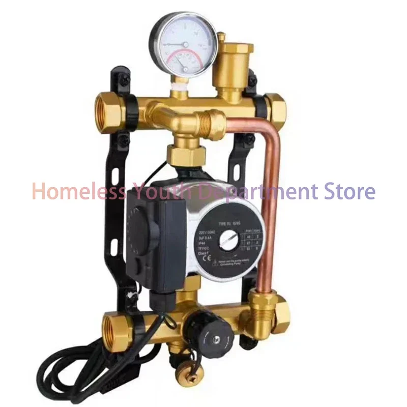 Water Mixer Center Home Heating System Sub-collector Hot and Cold Water Geothermal Pipe Control Heating Cycle Booster Pump