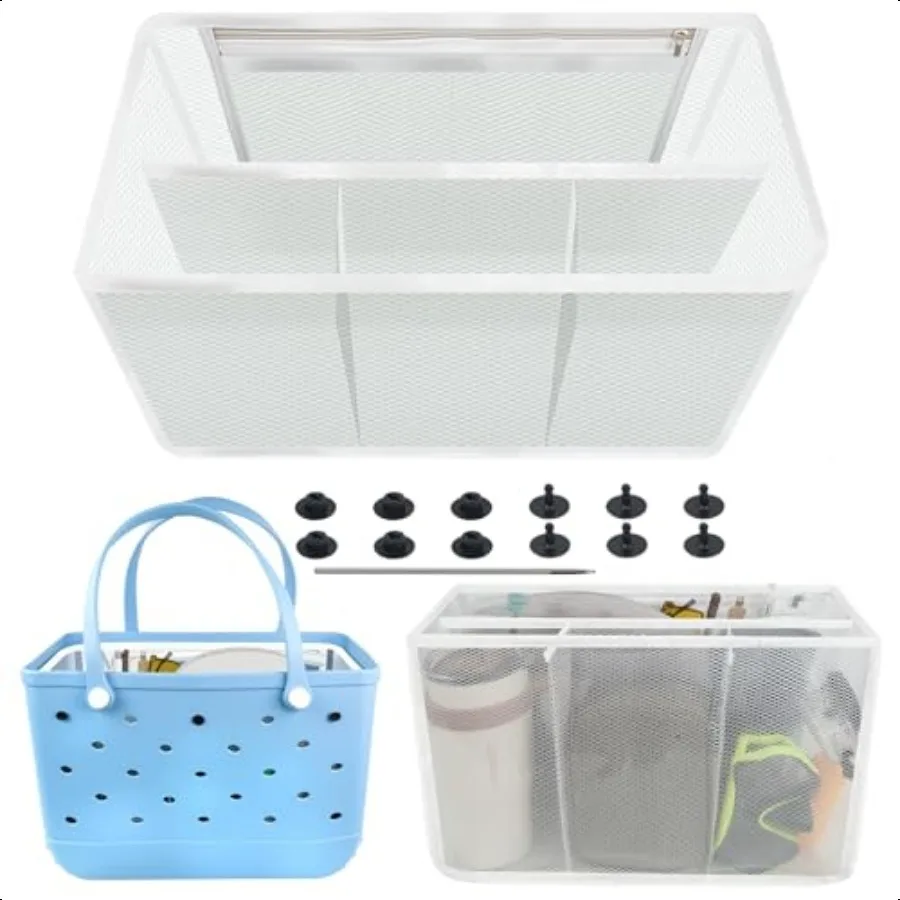 

Beach Bag Organizer Inserts for X Large Bogg Bag Accories EVA Material No Wrinkles Waterproof Insert Divider Pouch Compatible R