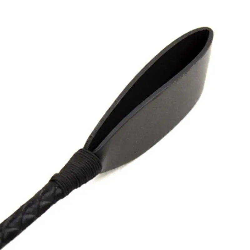 -[Cilae-17R] 1PC Lightweight Portable PU Leather Riding Whip Anti-Slip Handle Horse Whip Racing Horse Training Durable