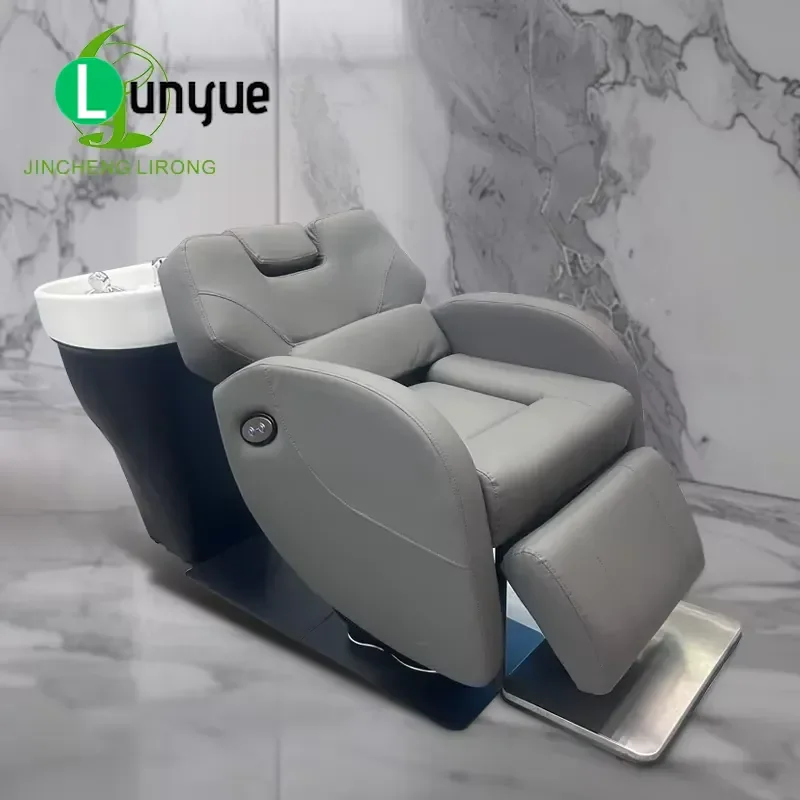 Professional Men's Barber Chair Modern Hairdressing Furniture with Massage Function High Quality Equipment for