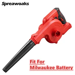 Electric Air Blower Vacuum Cleaner 2 in 1 Cordless Leaf Blower Dust Computer Collector Power Tools For Milwaukee 18V Battery