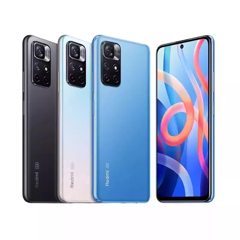 Xiaomi Redmi Note 11 5G الهاتف المحمول الجانب بصمة AI الوجه فتح 5000mAh بطارية كبيرة الهواتف الذكية الهواتف المحمولة Celulares