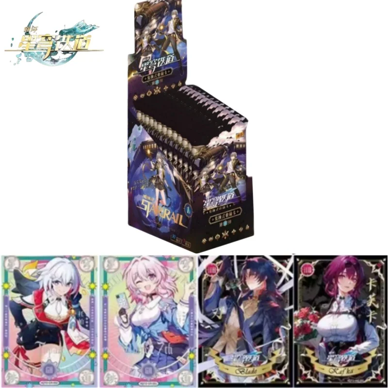 

Honkai Star Rail Card Аниме Игра Genshin Impact Железнодорожная карта Редкие коллекционные карты Детские игрушки для мальчиков Рождественский подарок Оригинальная коробка