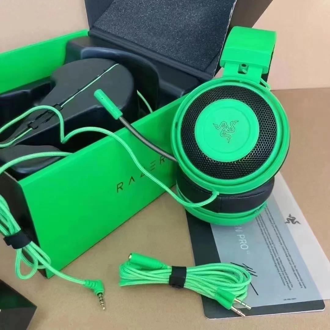 سماعة الألعاب Razer Kraken v2، متوافقة مع الكمبيوتر الشخصي، لأجهزة Mac وXbox One وPS4 وPS5 وNintendo Switch والأجهزة المحمولة مقاس 3.5 ملم #6