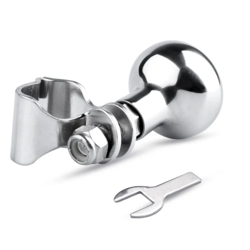 

Stainless steel marine steering wheel booster, high-grade straightening grip ball, one-handed