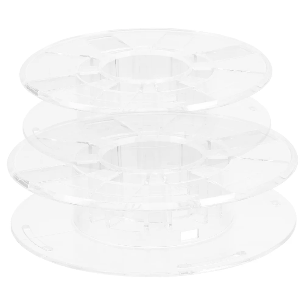 

2Pcs 3D Filament Reel Small Printer Filament Spool Holder Compact Storage Organizer for Workshop Printing Cable Management