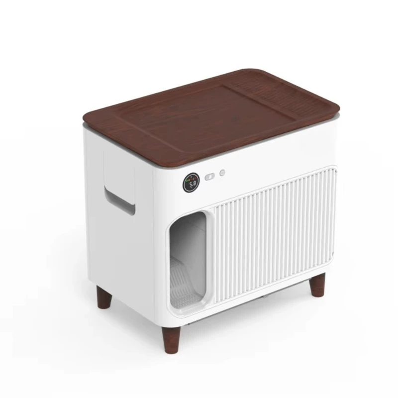 

WiFi smart cat litter box deodorizing belt automatic odor control easy to clean large internal space