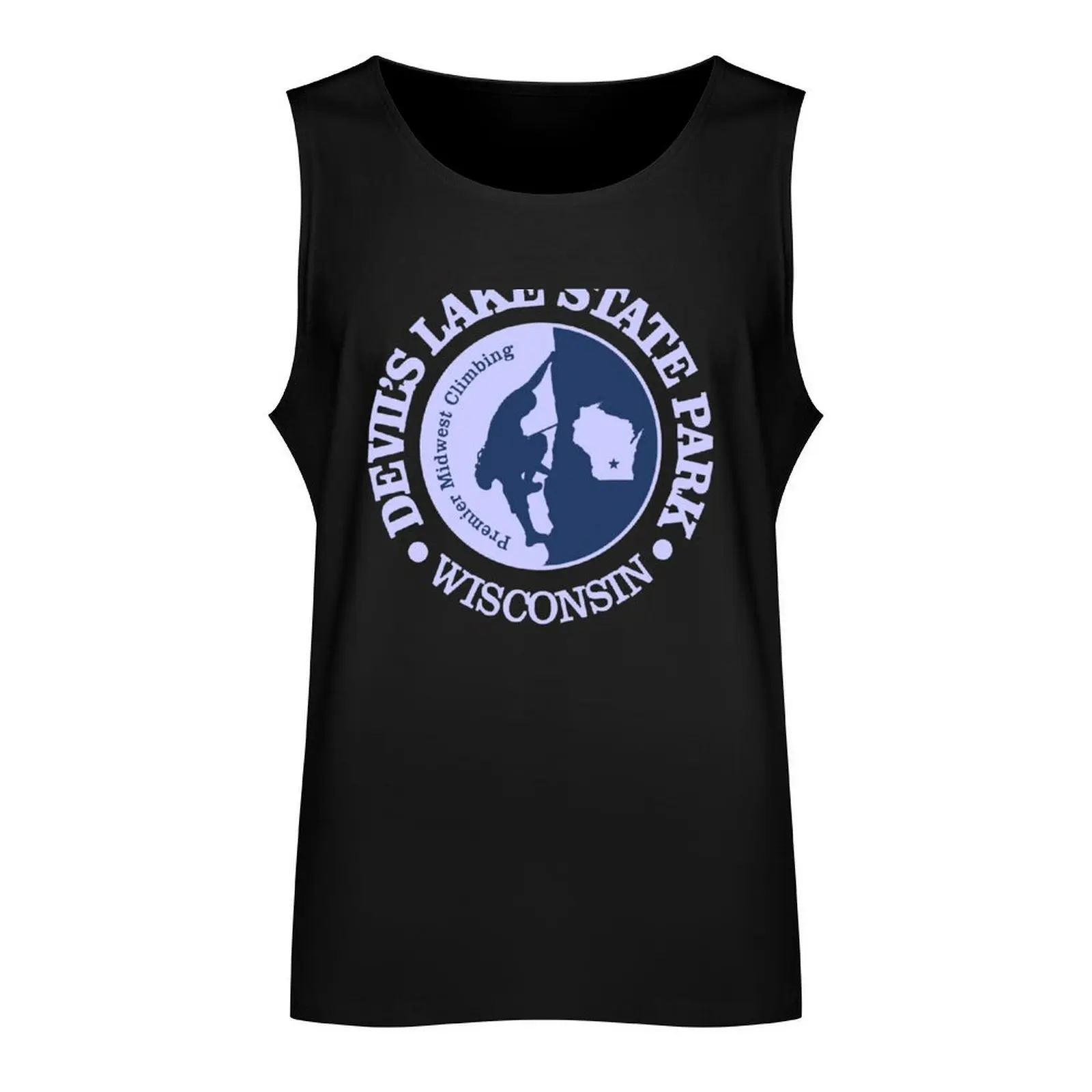 Devil_s Lake Climbing. (CLB) Tank Top t shirt Man clothes for gym