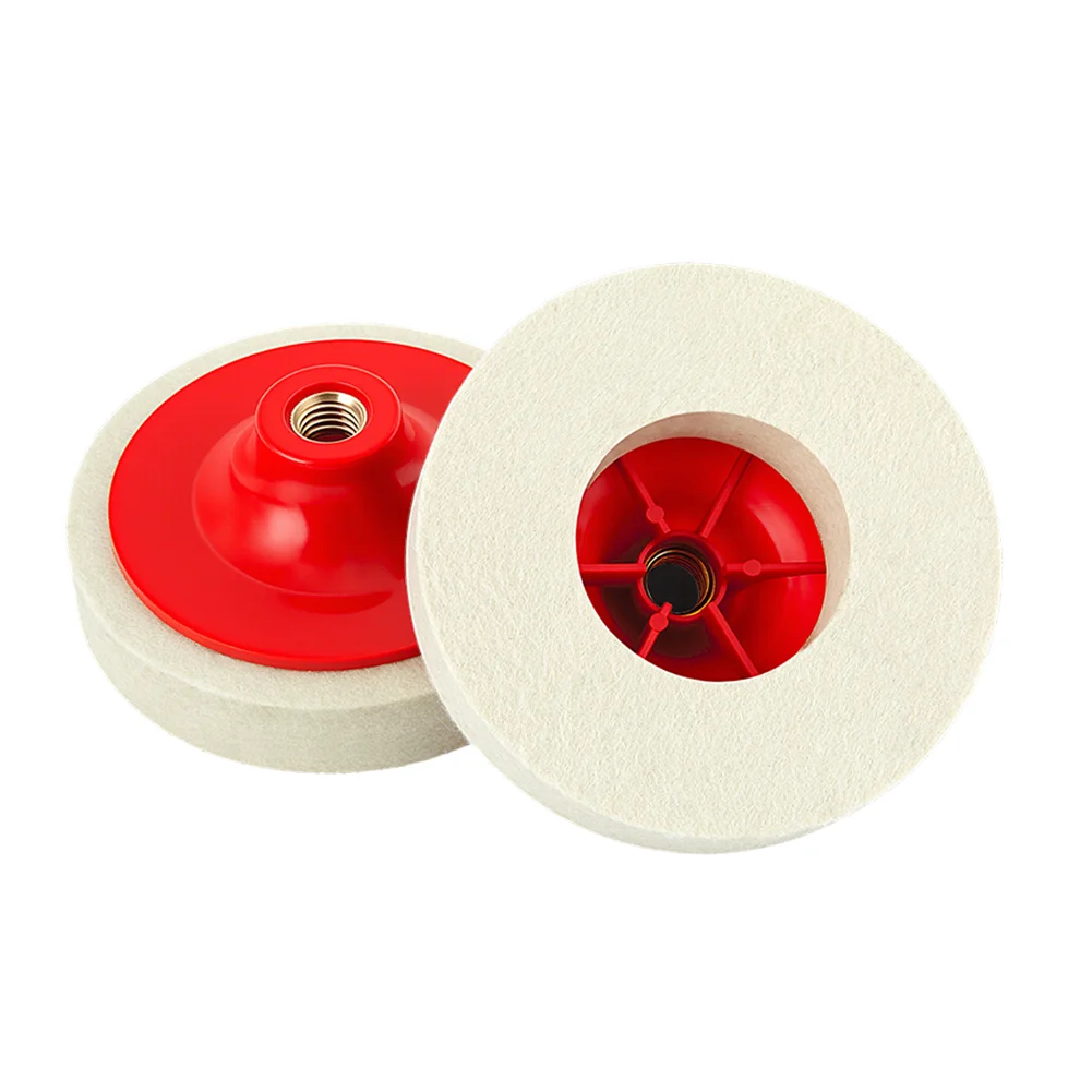 

Fits Adapter Plate Polishing Disc Polishing Pad For DIY Renovation 115mm 125mm High Density Wool Material Low Dust Polishing