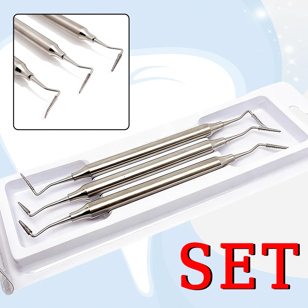Periodontal Surgical Instrument Stainless Steel Double Ended Bone File Autoclavable for Dental Bone Contouring Work