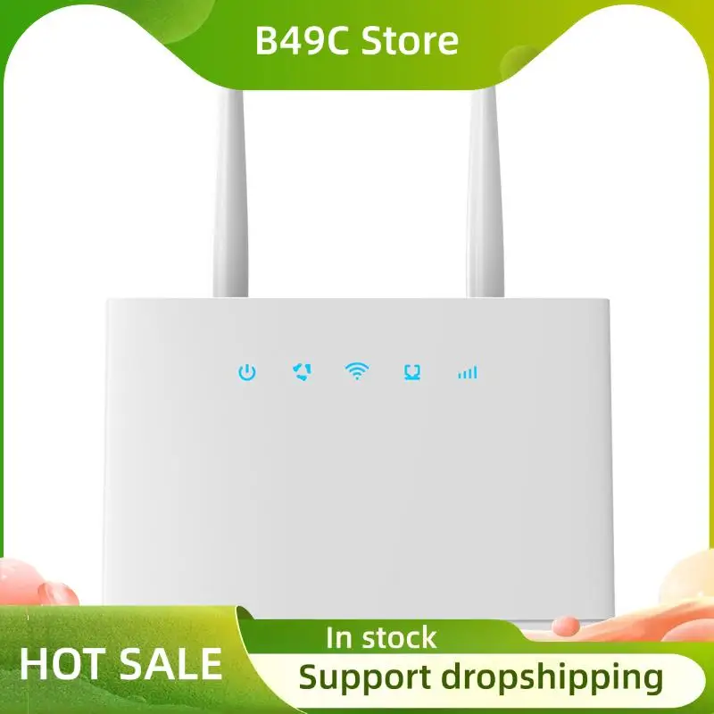 

B49C Wi-Fi-маршрутизатор 150 Мбит/с 2,4G WIFI 2 X 2 MIMO CPE для домашнего офиса со слотом для SIM-карты, вилка европейского стандарта