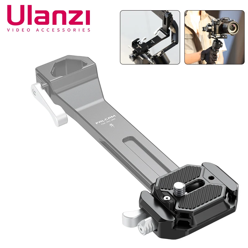 Ulanzi FALCAM F38 Mini Cross Arm Quick Release Plate Base Kit for DJI RS3 Stabilizer with Adjustable Wrench Anti-deflection