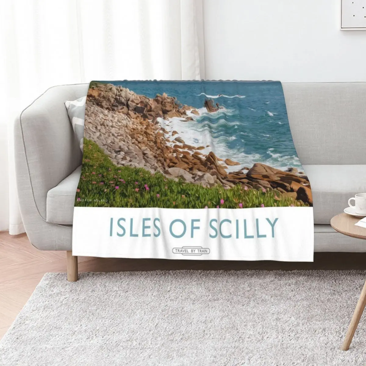 Isles of Scilly Throw Blanket Plaid Luxury Thicken Furry Polar Personalized Gift Decoratives Blankets