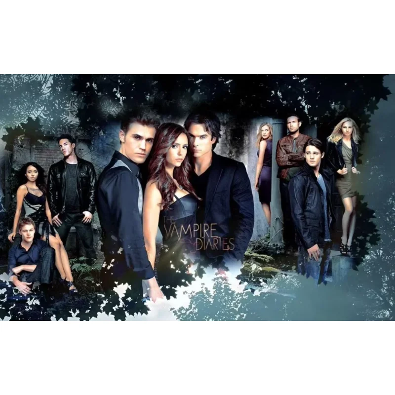 Home Decor The Vampire Diaries TV Show 3-Silk Art Poster Wall Sticker Decoration Gift